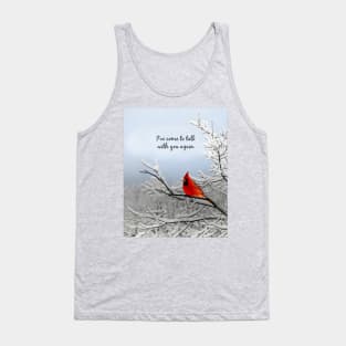 Red Cardinal Bird Photography Tank Top